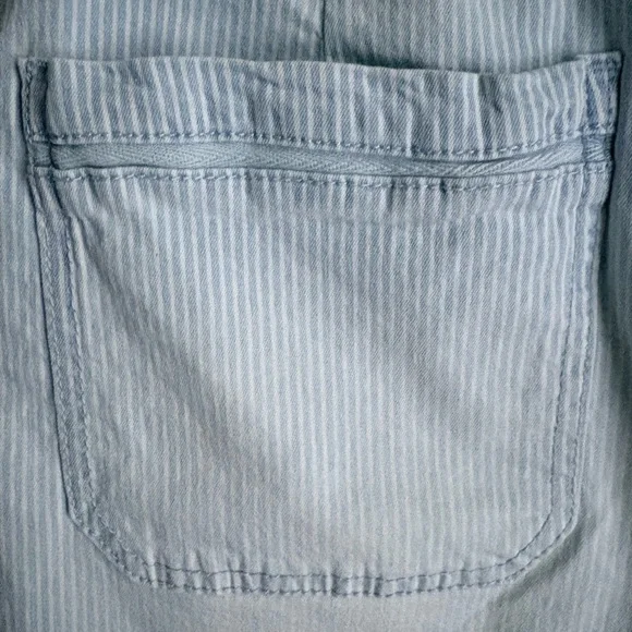 Democracy Light Blue Striped Mini Skirt - Picture 5 of 5